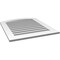 Ekena Millwork Arch Top Surface Mount PVC Gable Vent: Non-Functional, w/ 3-1/2"W x 1"P Standard Frame, 28"W x 32"H GVPAR28X3201SN - alternate 4